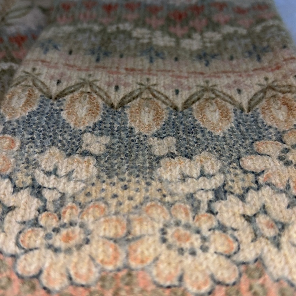 🦋Anthropology🌼Floral🌸Print Crew Neck Long Sleeve Sweater, Size Small - Picture 12 of 15